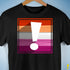 Lesbian Pride Flag Exclamation Point Premium Unisex T-Shirt